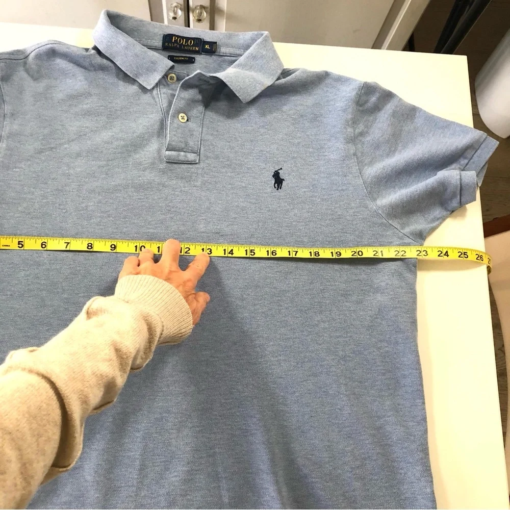Polo Ralph Lauren Polo Shirt XL Light Blue Cotton Pony Classic Preppy